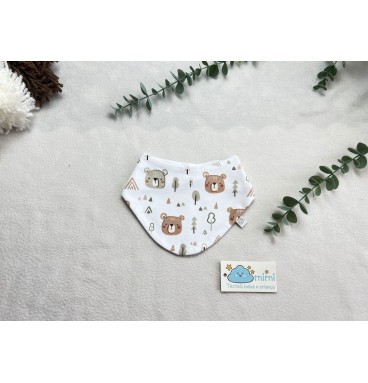 Babete em Bico Carinha Ursinho