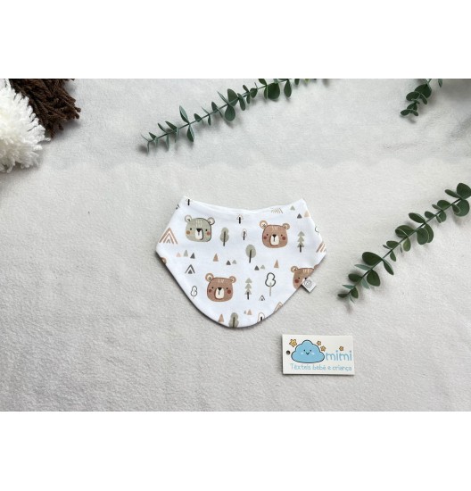 Babete em Bico Carinha Ursinho