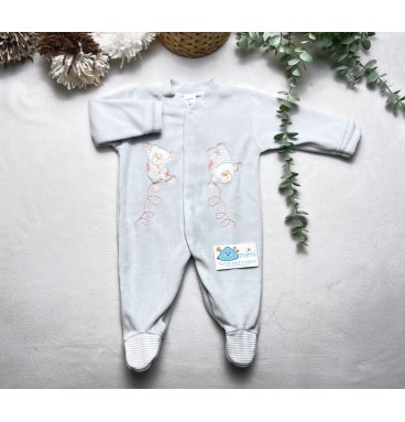 Babygrow Ursinho Saltitão Cinza 