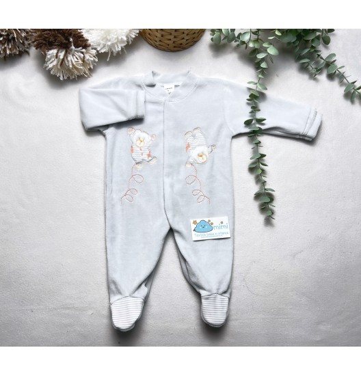 Babygrow Ursinho Saltitão Cinza 