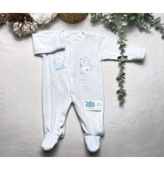 Babygrow Ursinho Saltitão Azul