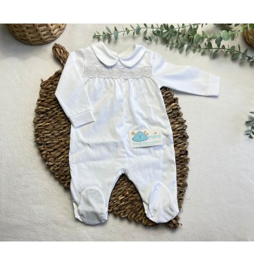 Babygrow Renda Cinza 
