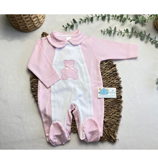 Babygrow Ursinho Pintas Rosa