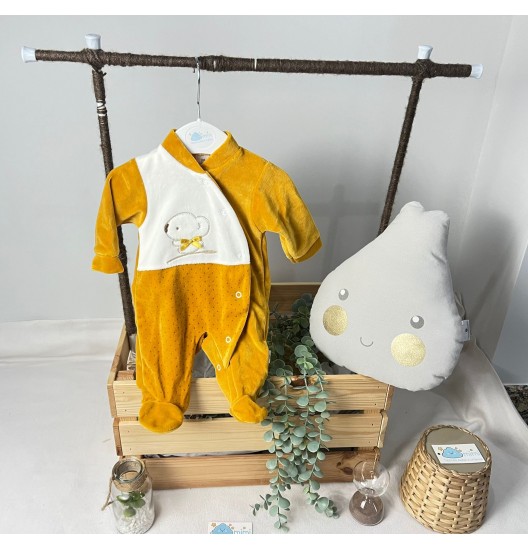 Babygrow Ursinho Laço Amarelo  