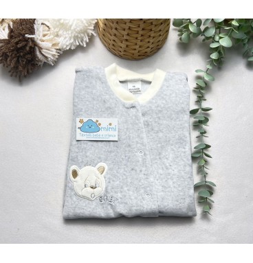 Babygrow/Pijaminha Baby Cinza 