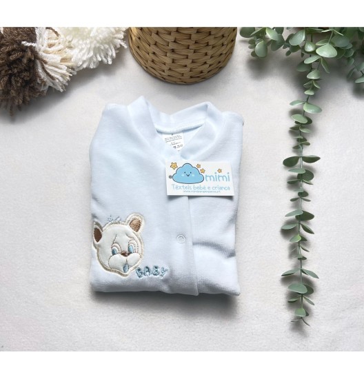 Babygrow/Pijaminha Baby Azul 