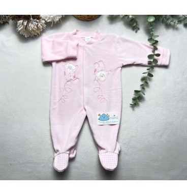 Babygrow Ursinho Saltitão Rosa