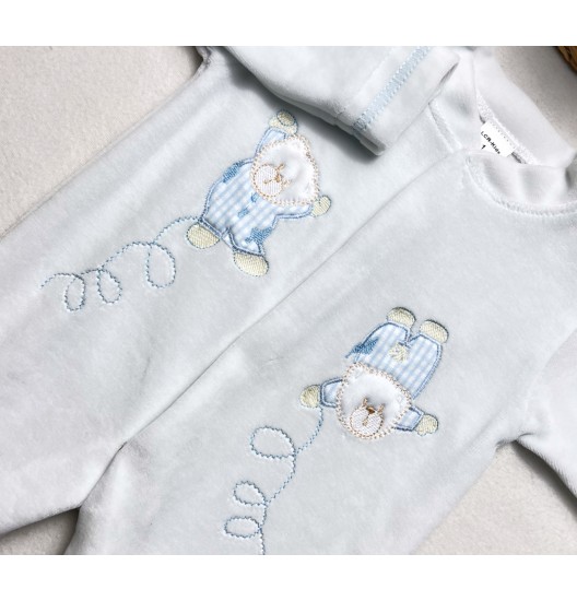 Babygrow Ursinho Saltitão Azul