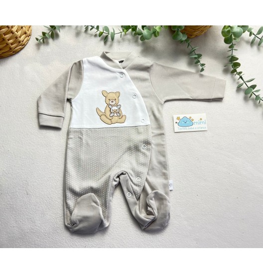 Babygrow Canguru Cinza  
