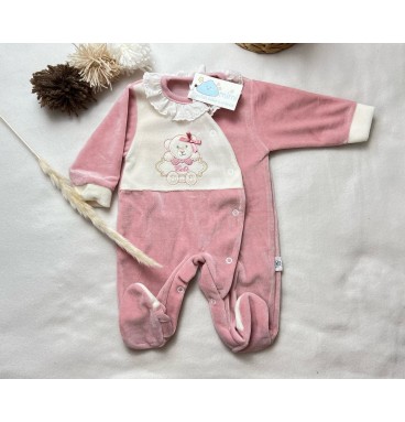 Babygrow Urso Bebé Rosa Velho 
