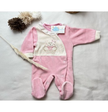 Babygrow Urso Bebé Rosa