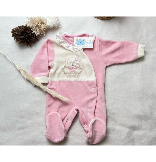 Babygrow Urso Bebé Rosa