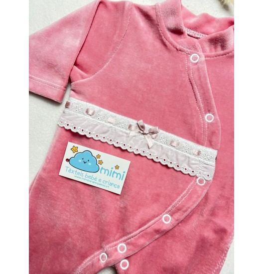 Babygrow Rendinha Rosa Velho  