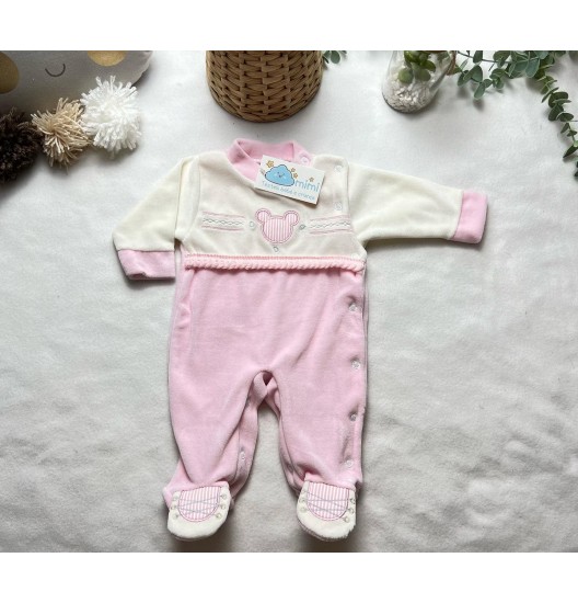 Babygrow Carinha Simples Rosa  