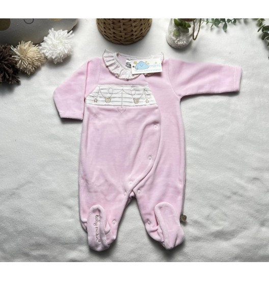 Babygrow Coração/Estrelas Rosa  