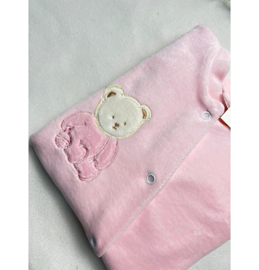 Babygrow/Pijaminha Ursinho Rosa  