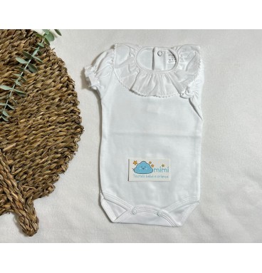 Body Manga Curta Golinha Grande Branco 