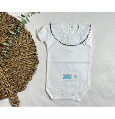 Body Manga Curta Golinha Grande Marinho  