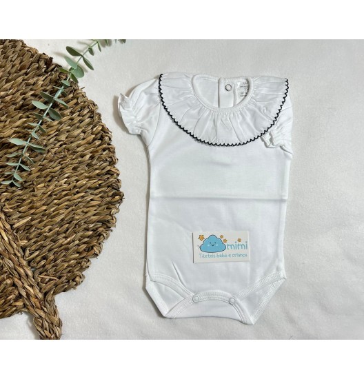 Body Manga Curta Golinha Grande Marinho  