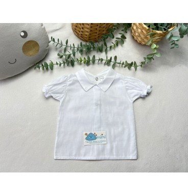 Camisa Gola Bico Branca