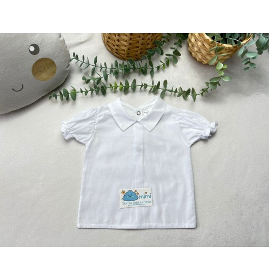 Camisa Gola Bico Branca