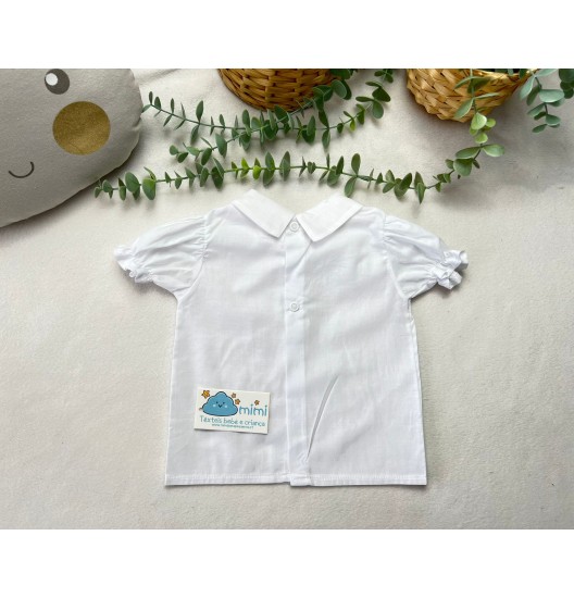 Camisa Gola Bico Branca
