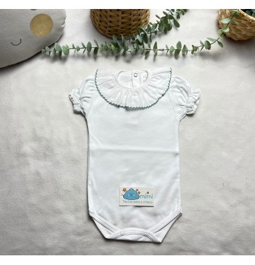 Body Manga Curta Golinha Grande Verde  