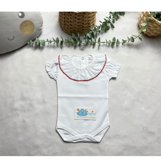 Body Manga Curta Golinha Grande Vermelho 