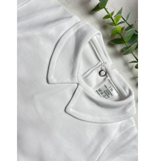 Body Golinha com Risquinha Branco  