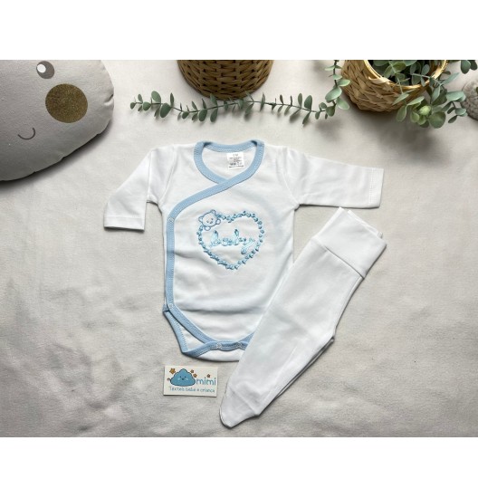 Body + Collant Baby Azul