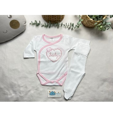 Body + Collant Baby Rosa  