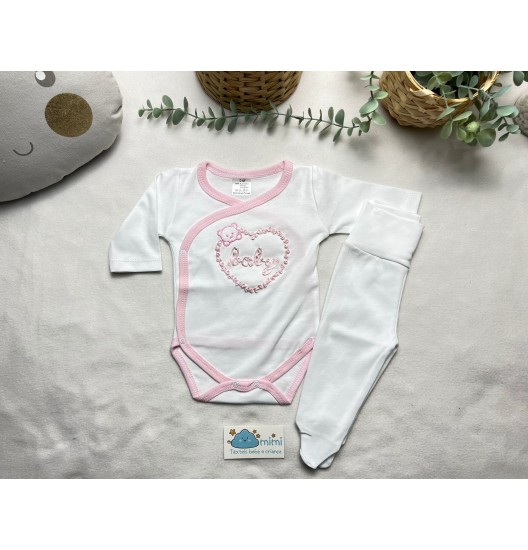 Body + Collant Baby Rosa  