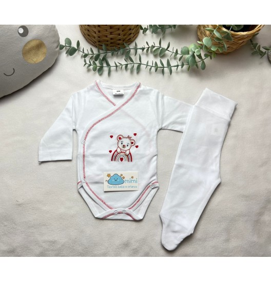 Body + Collant Arco Íris Vermelho 