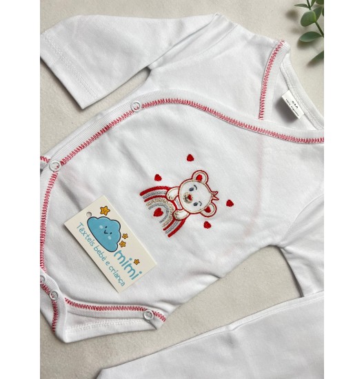 Body + Collant Arco Íris Vermelho 