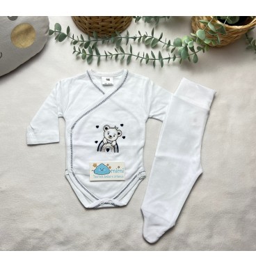 Body + Collant Arco Íris Marinho  