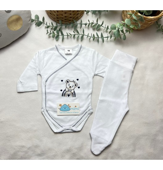 Body + Collant Arco Íris Marinho  