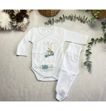 Body + Collant Motinha Verde