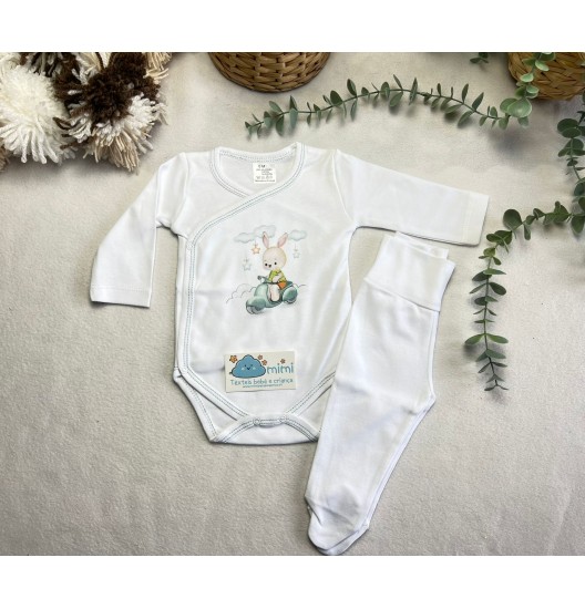 Body + Collant Motinha Verde