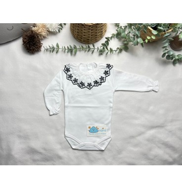 Body Golinha com Renda Marinho  