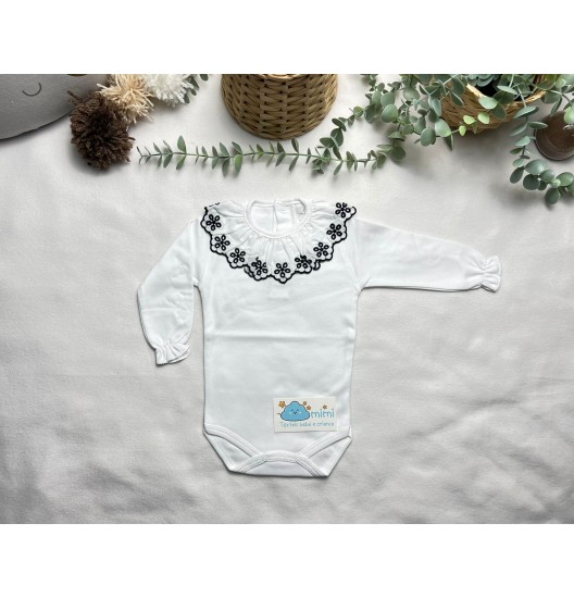 Body Golinha com Renda Marinho  