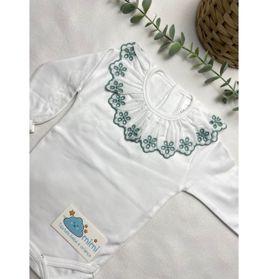 Body Golinha com Renda Verde 