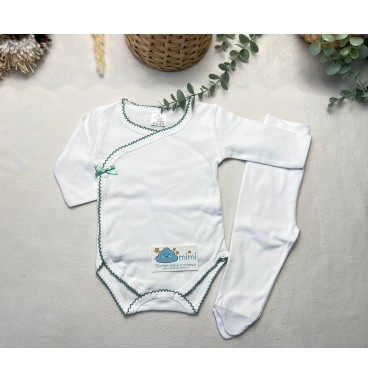 Body + Collant Piqueta Verde