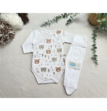 Body + Collant Várias Carinhas Urso