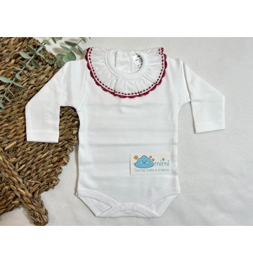 Body Gola com Tracinhos Vermelho