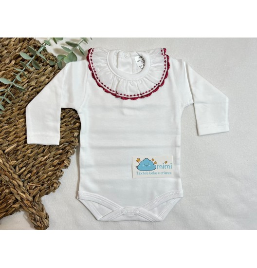 Body Gola com Tracinhos Vermelho