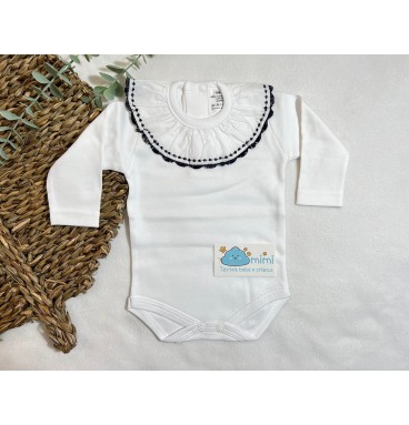 Body Gola com Tracinhos Marinho