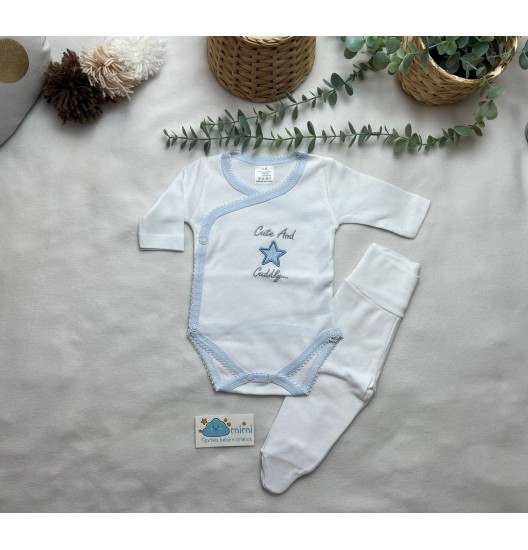 Body + Collant Cute and Cuddly Azul  