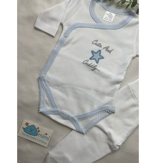 Body + Collant Cute and Cuddly Azul  