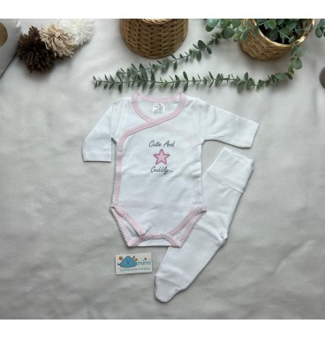 Body + Collant Cute and Cuddly Rosa  