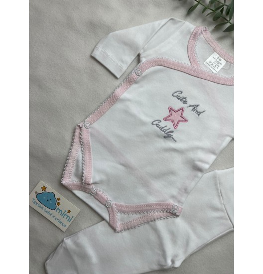 Body + Collant Cute and Cuddly Rosa  